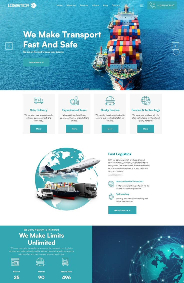 Logistics and Transport WordPress Themes
