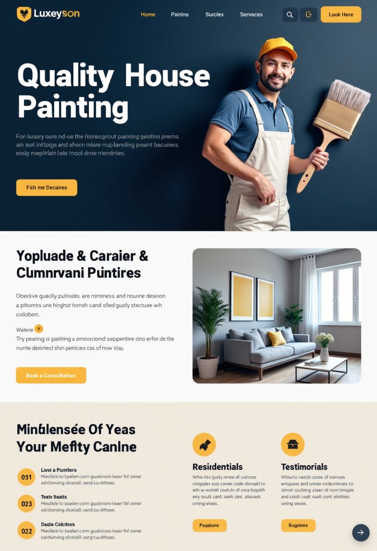 Creative Painter Website Design
