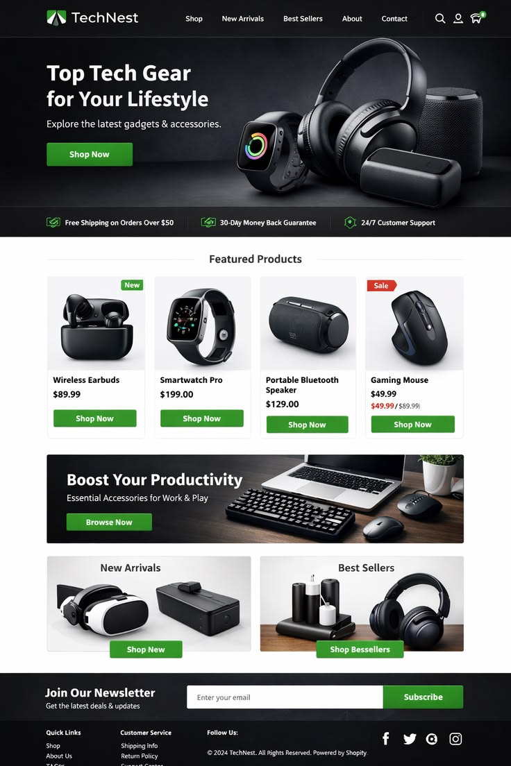 Shopify Design Ecommerce Website